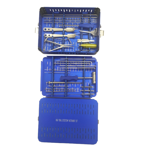 high tibial osteotomy instrument set | precision orthopedic surgical kit (hto set)