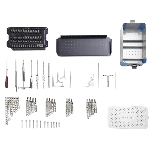dhs instrument set | dynamic hip screw surgical kit for orthopedic procedures