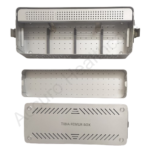 premium tibia femur instrument sterilization box – stainless steel orthopedic storage case